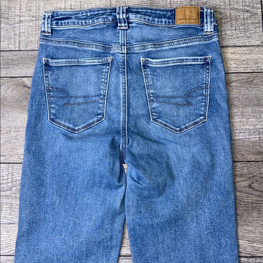 American Eagle Outfitters Next Level Stretch Super hi-Rise Flare Jeans - Picture 6 of 13